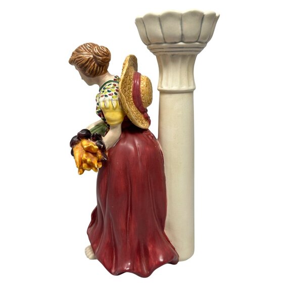 Laura Kelly 18 Carrots Candle Holder 2003 Blue Sky Tealight Lamp Peasant Girl - Picture 4 of 12